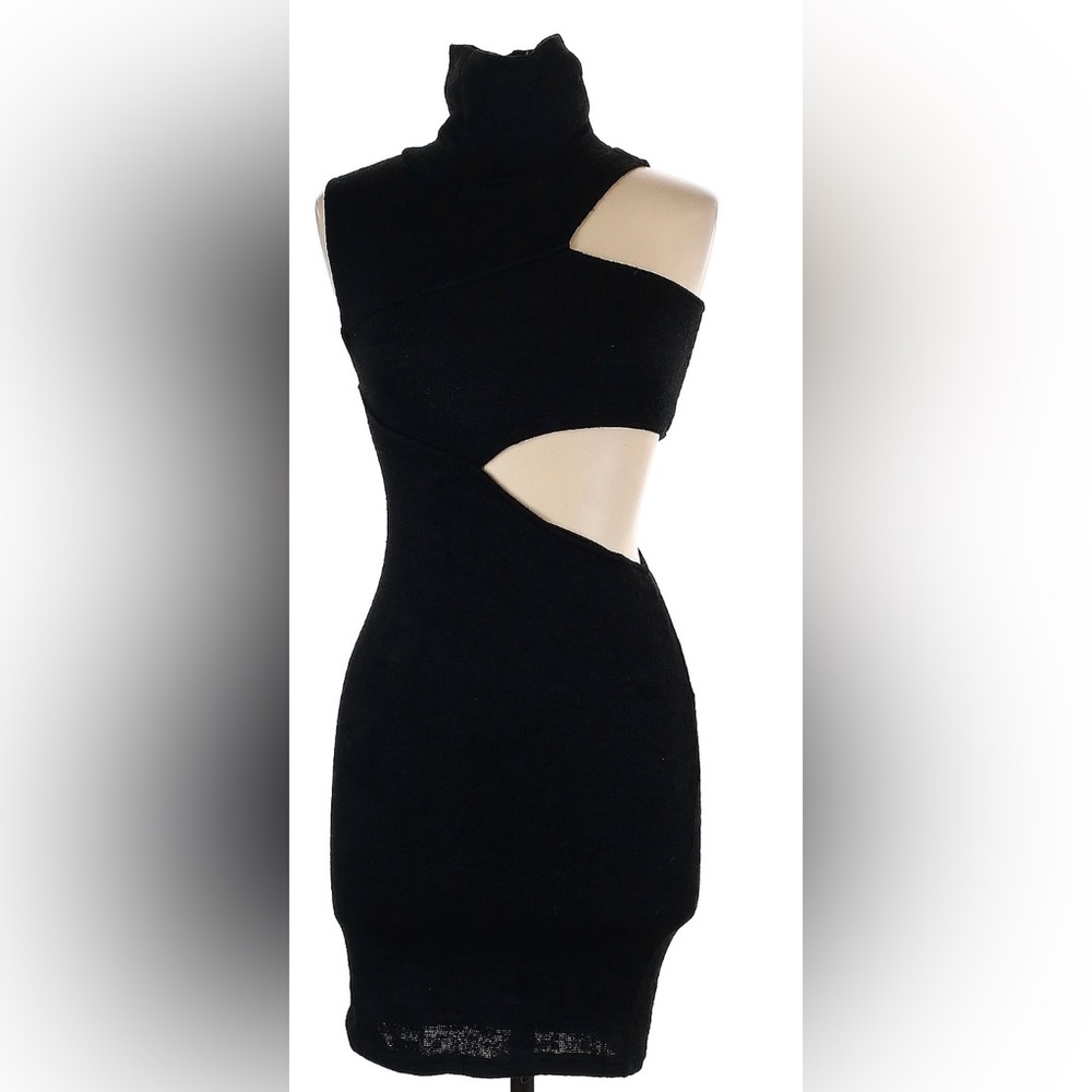 Turtleneck cocktail dress